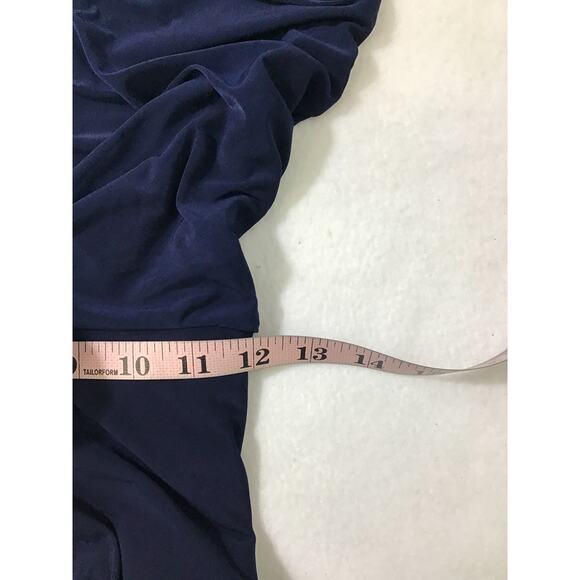 MISA LOS ANGELES SZ S Navy Blue Leza Sleeveless Twist Front Maxi Dress NWT 0b13 - Picture 6 of 9